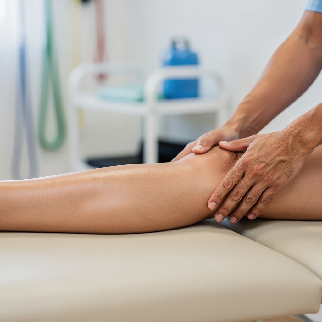 Santa Fe Physical Therapy patient reading educational material about physical therapy and rehabilitation in Union City, NJ